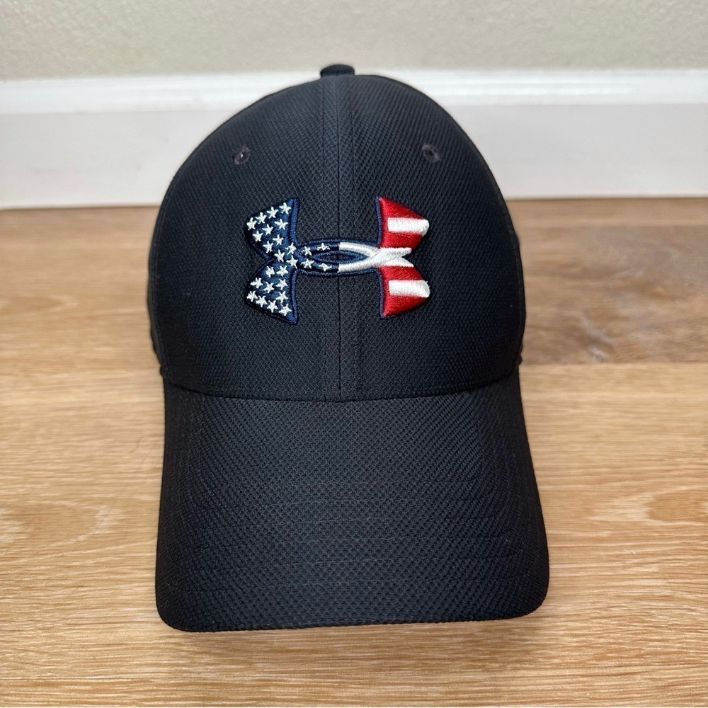 Under Armour Men's Black Freedom Blitzing Classic Fit Hat, Size L/XL